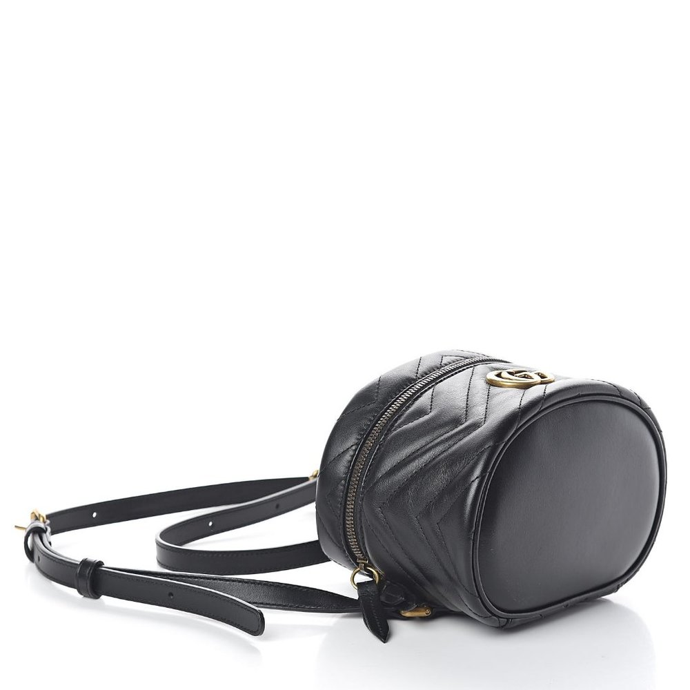 Gucci GG Marmont Matelasse Mini Backpack in Black NEW WITH DUSTBAG - Picture 5 of 14